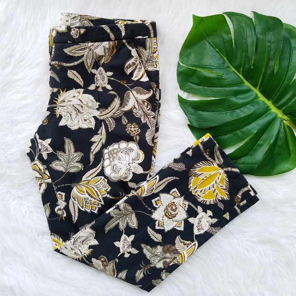 Etro Pants - Etro Slim Leg Ankle Pants Floral Print